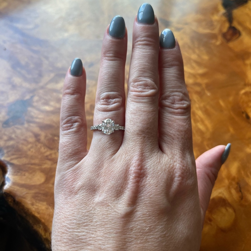 Moissanite Engagement Ring